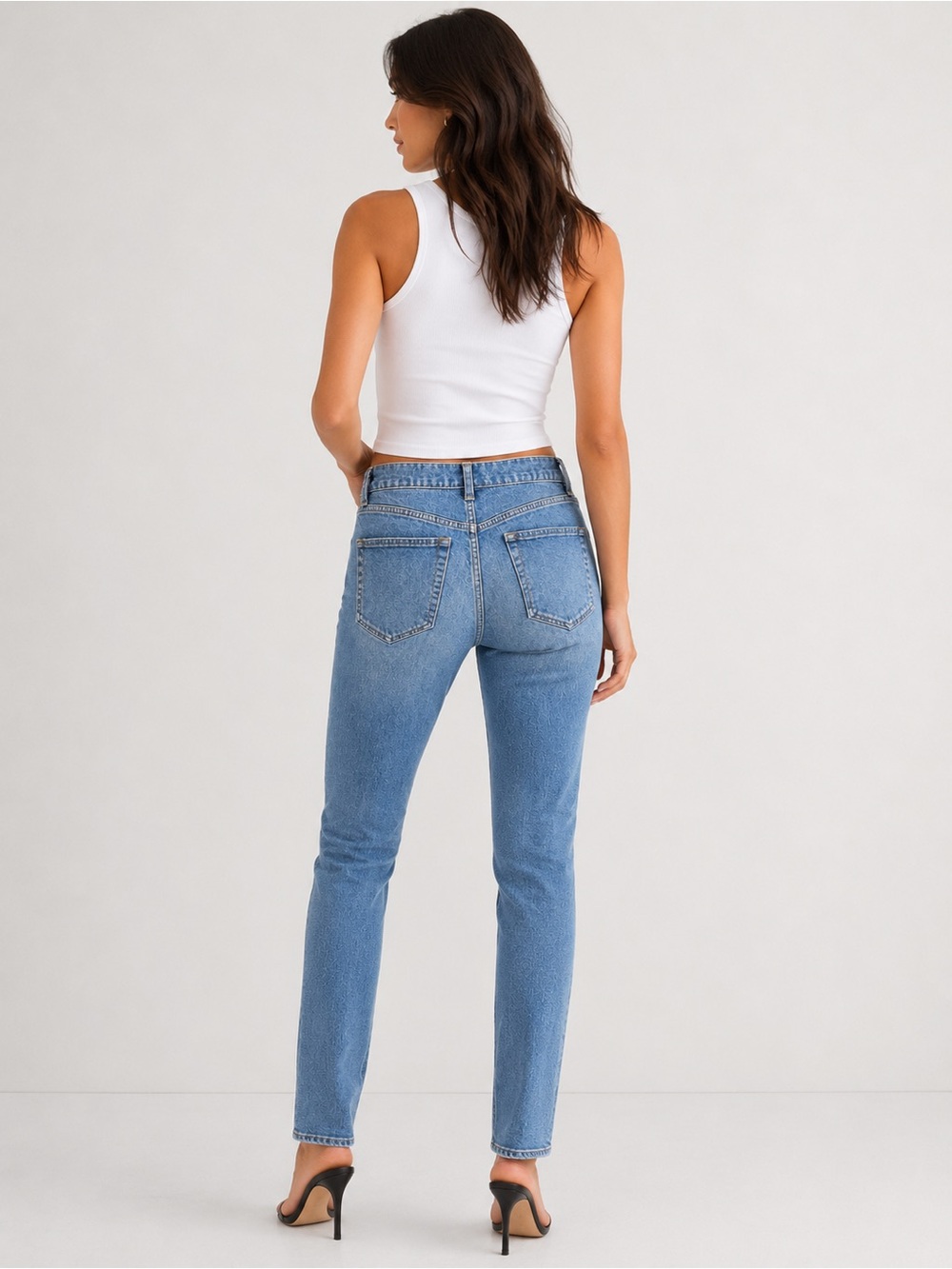 Balenciaga Women’s Mid-Rise Classic Skinny Jeans - Picture 3 of 7